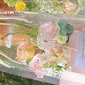 حقيبة زهور شفافة على شكل حمل؛ صندوق تغليف الورد؛ منظمات بائع الزهور المقاومة للماء