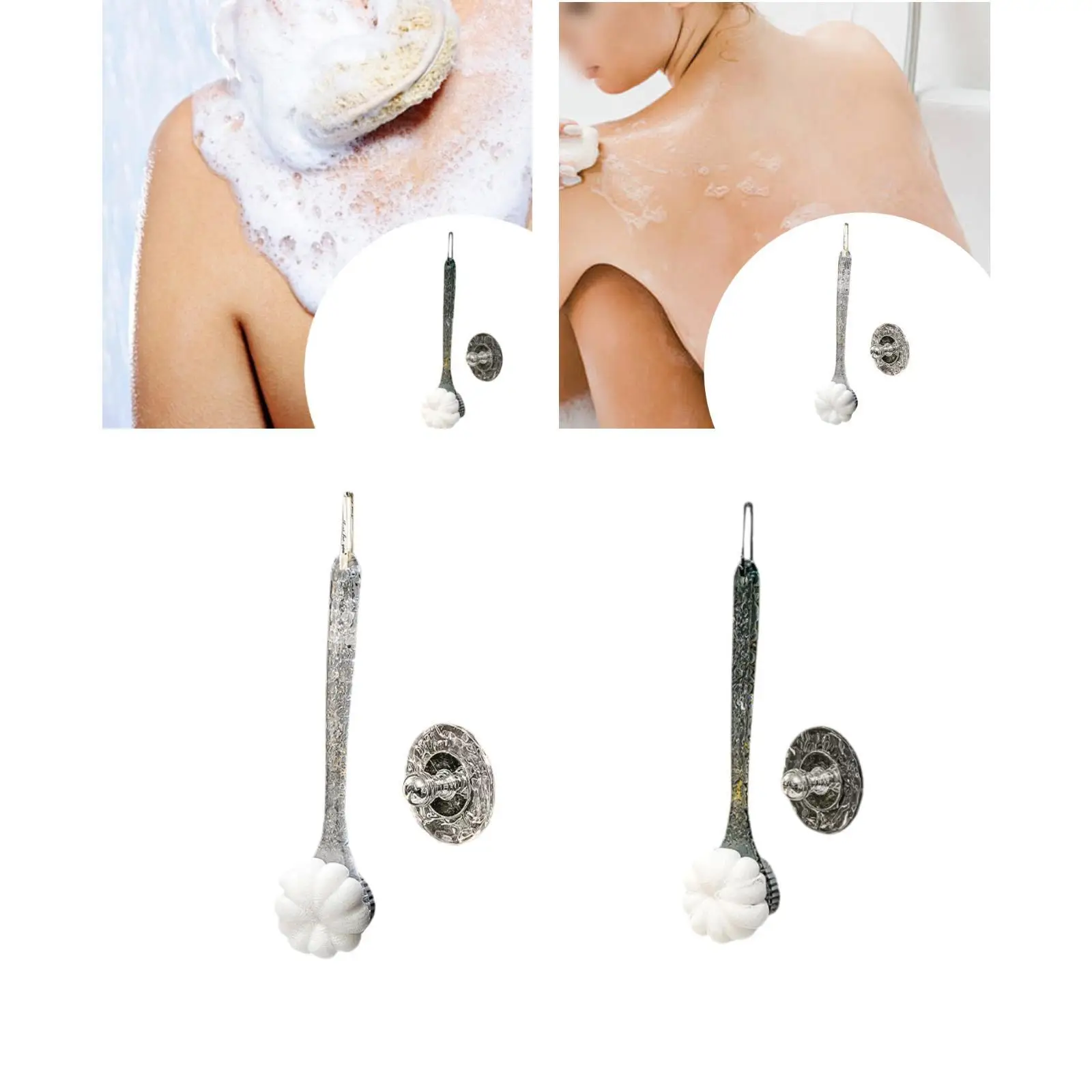 Cepillo con forma de flor, fácil de usar, elimina la piel muerta, práctico cepillo de masaje ligero seco y húmedo, cerdas de masaje, cepillo corporal para baño