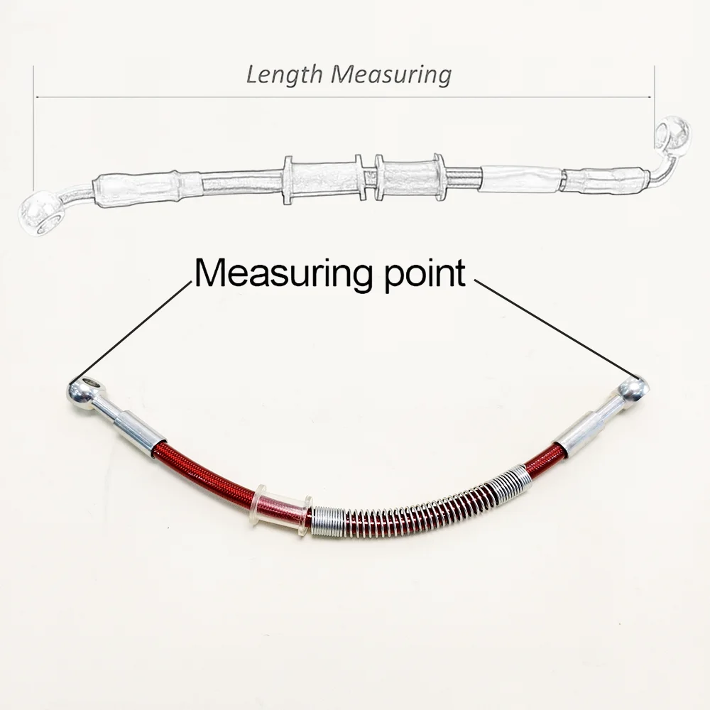 30cm-500cm Motorcycle Brake Hose Hydraulic DOT Line Cable 8mm 10mm Banjo for Suzuki Kawasaki Yamaha Pipe Line Braided oil hose