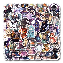 10/30/55PCS Magic cat Sticker Cartoon Graffiti Decoration Suitcase Laptop Skateboard Refrigerator Waterproof Decal Kids Toy