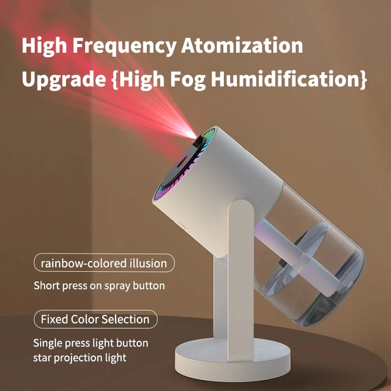 

New Projection Starry Sky Top USB Heavy Fog Vehicle New Rotating Machine Desktop Portable Humidifier For Car,Home