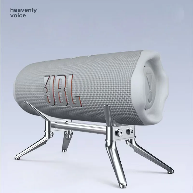 Compatible with JBL Flip 5 / Flip 6 / Flip 7 Essential 2 & Grip Speaker Stand Metal Desktop Audio Holder & Angle Mount Base