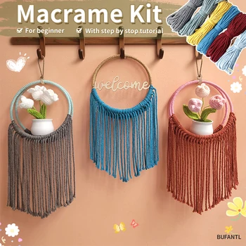 Bohemian Round Basket Weaving Kit 1