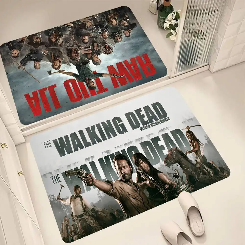 TV-Drama The Walking Dead Bodenmatte, geeignet für Wohnzimmer, Küche, Badezimmer, rutschfeste Matte, Haushaltsfußmatte