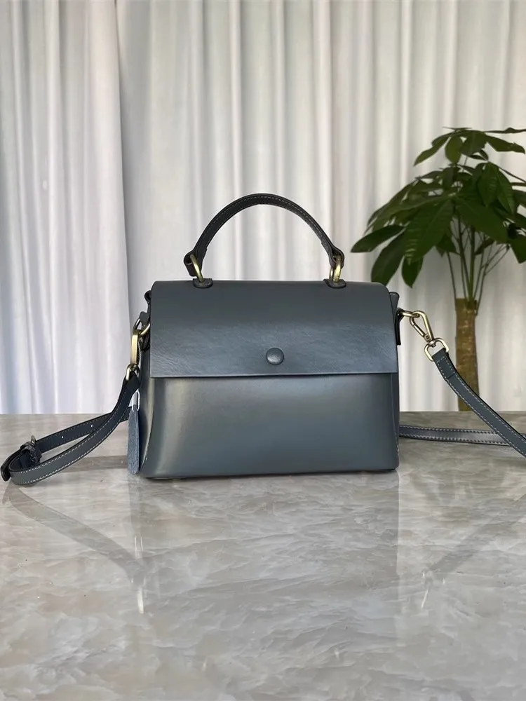 Biurowa, damska do pracy krowa torebka skórzana z przegródką eleganckie damskie torba z pasek na ramię casualowe torby tote torby Crossbody z klapką