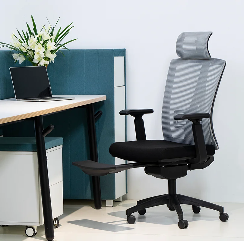 Ergonomic Mesh Executive Computer Task Office Chair Modern Design with Extendable Feature Colourful Fabric Furniture