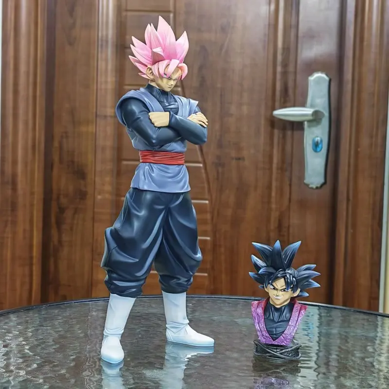 Nueva Figura de Acción Articulada de Goku Black de Dragon Ball, Color Rosa y Negro, Modelo Coleccionable, Juguete Decorativo