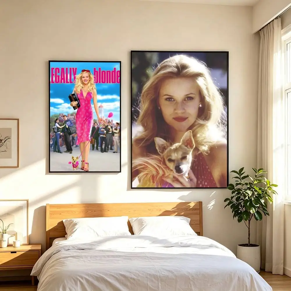 L-Legally Blonde Movie  Poster High Quality Dorm Living Room Aesthetic Wall Decoration Painting Stickers Gift
