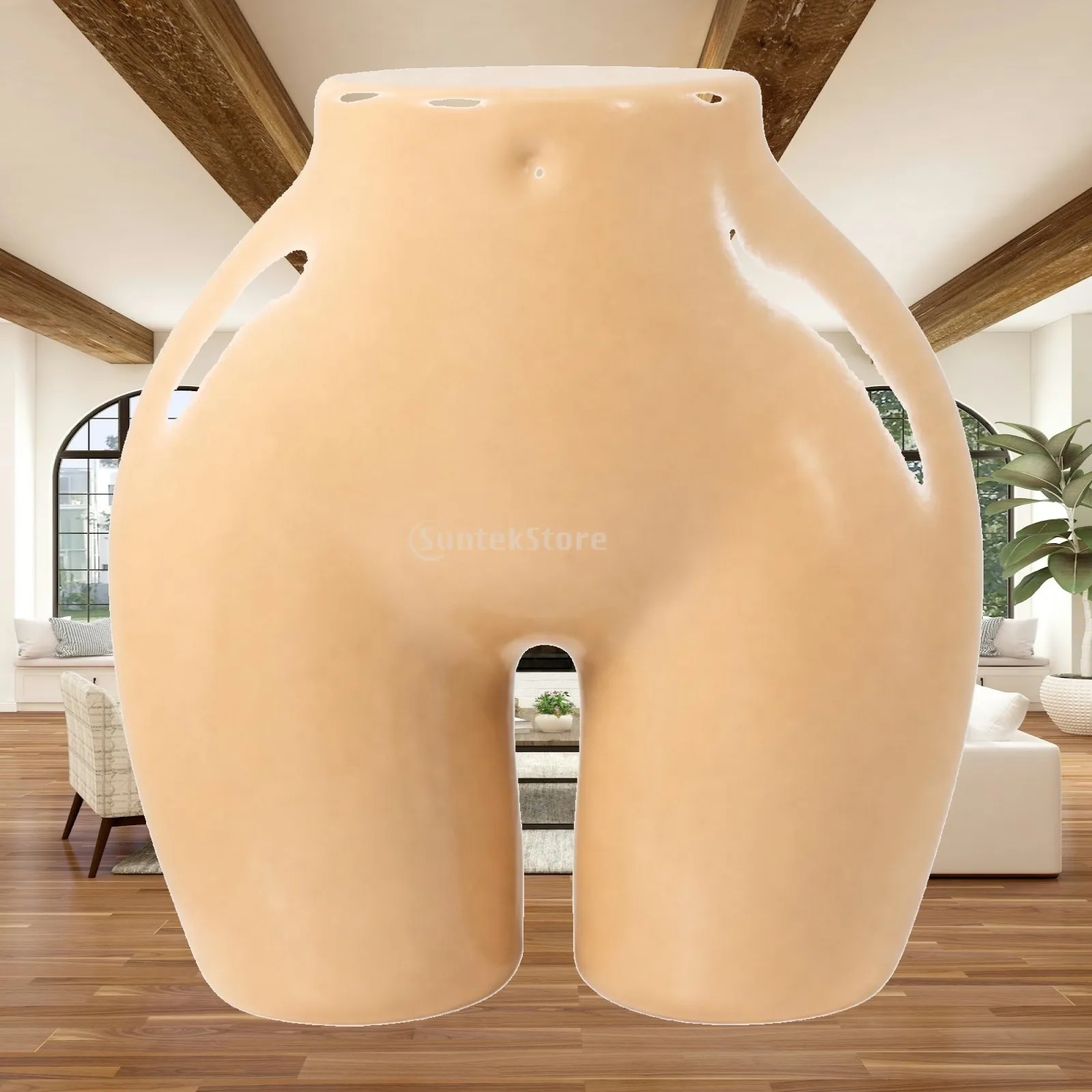 Half Body Mannequin Display Form Plastic for Underwear Presentation Boutique Counter Top Stable Base Rounded Hips Design
