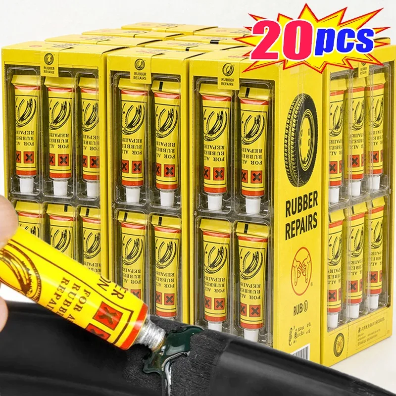 5/20Pcs Universal Tire Repair Glue Car Motorcycle Bicycle Inner Tube Puncture Patching Repair Tools for Tyre Damage Fix