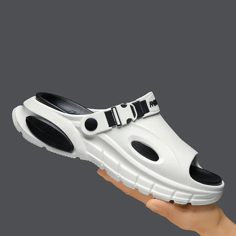 

Men's Summer Thick Bottom Sandals Outdoor Wear Anti-Slip Beach Slippers Comfortable Two-Purpose EVA Material botas para hombre
