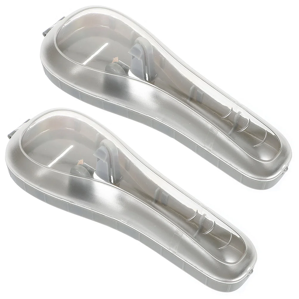 2 قطعة علبة الحلاقة حامل السفر المحمولة دليل الحلاقة صندوق تخزين مواد عالية الجودة معالجة دقيقة سطح أملس