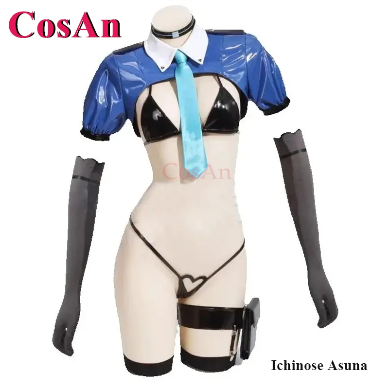 Disfraces de Cosplay de Ichinose Asuna/Asuma Toki del Juego Blue Archive, Uniforme Azul de Moda, Ropa para Fiestas y Juegos de Rol