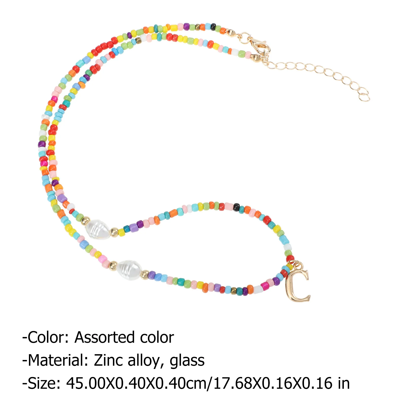 الخرز الملون رسالة قلادة البوهيمي نمط المختنق مجوهرات النساء أنيقة الإكسسوارات هدية البوهيمي عقد من اللؤلؤ