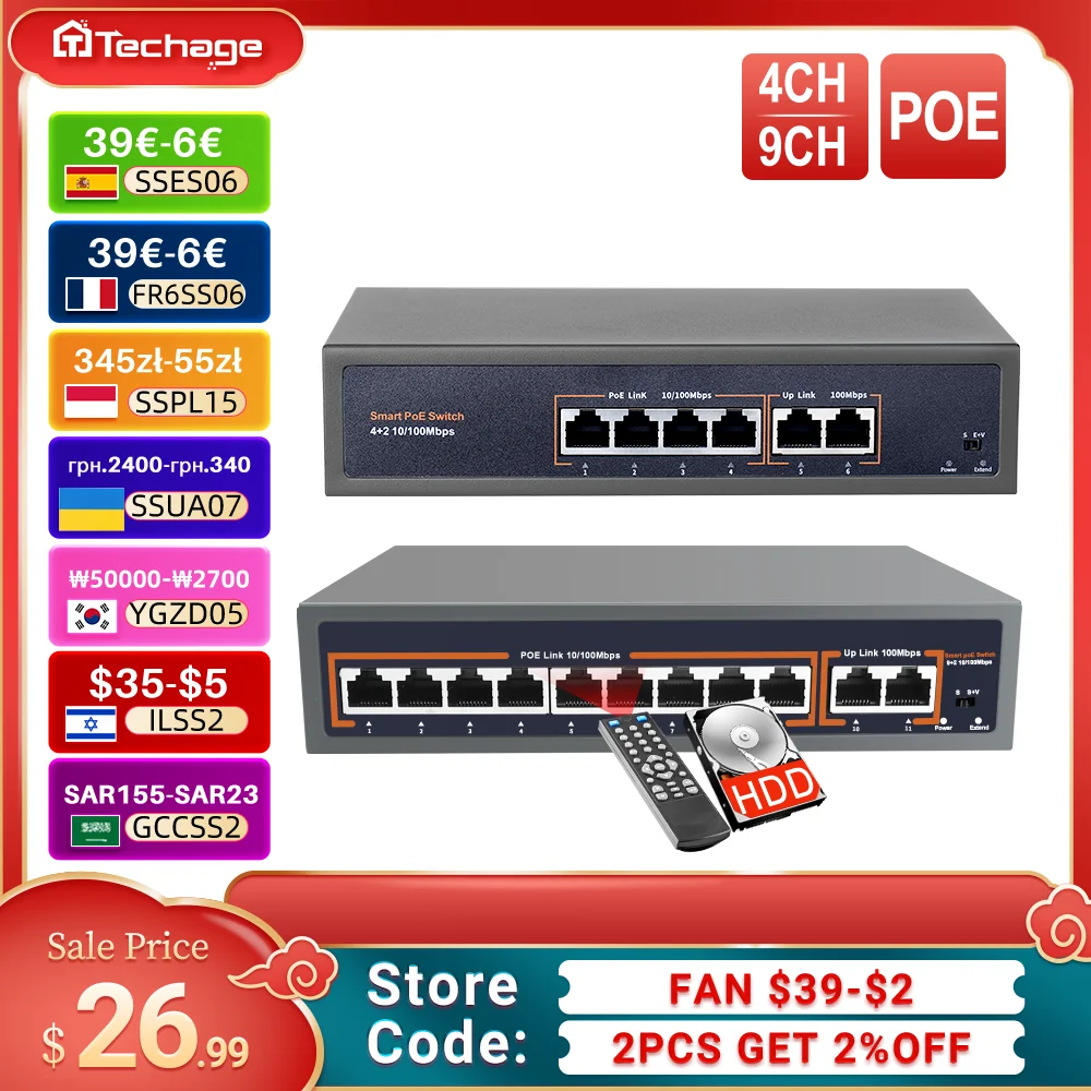 techage-4ch-9ch-16ch-52v-network-poe-switch-with-10-100mbps-ieee-8023-af-at-over-ethernet-ip-camera-wireless-ap-cctv-camera