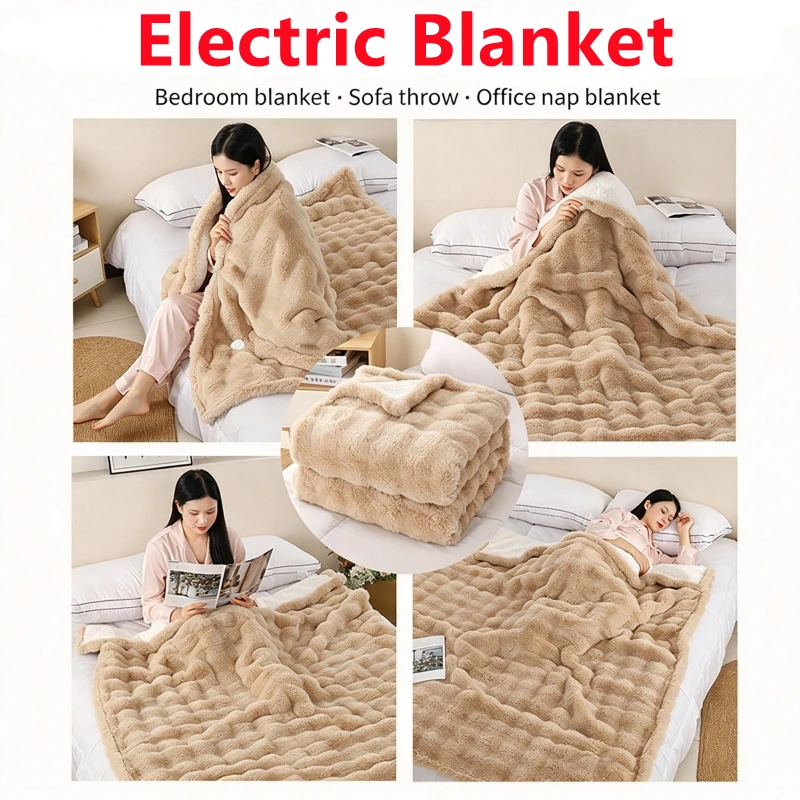 130x180cm Throw Blanket for Couch Flannel Fleece Throw Blanket Machine Washable Bed Warm Plush  Electric Blanket
