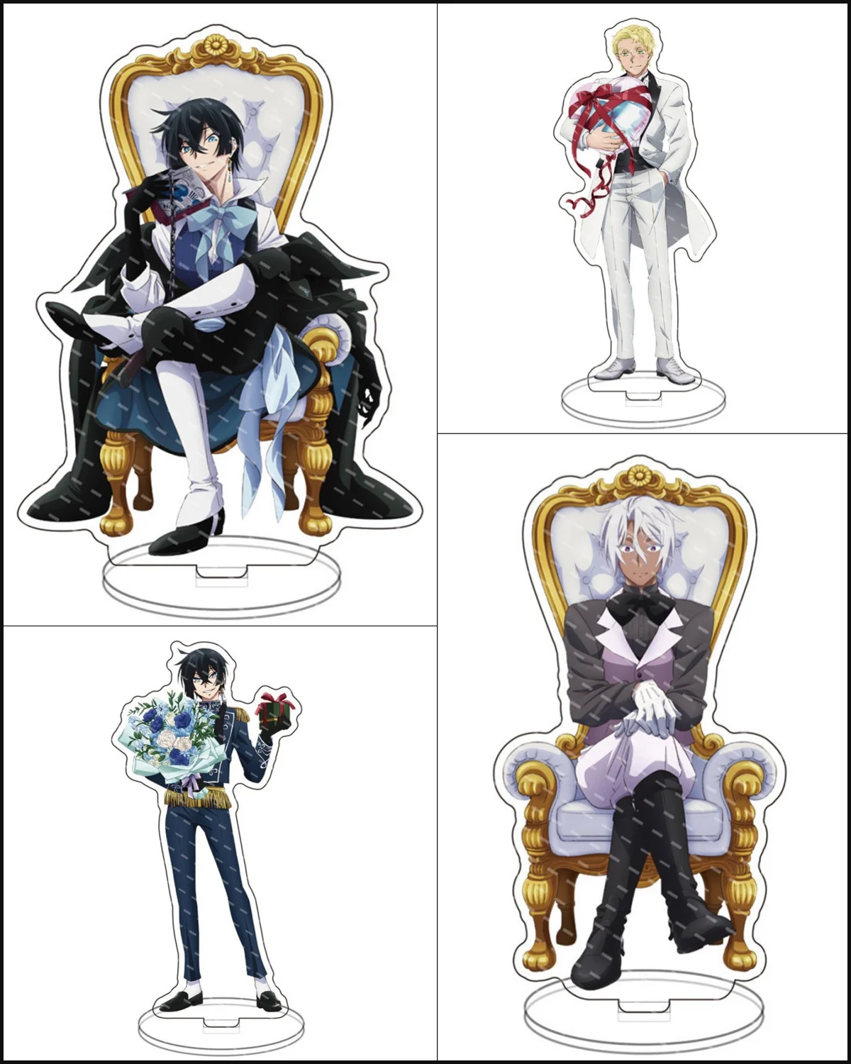 Anime The Case Study of Vanitas Vampire Stand Model Plate Toys Vanitas Jeanne Acrylic Standing Sign Holder Display Desktop Decor