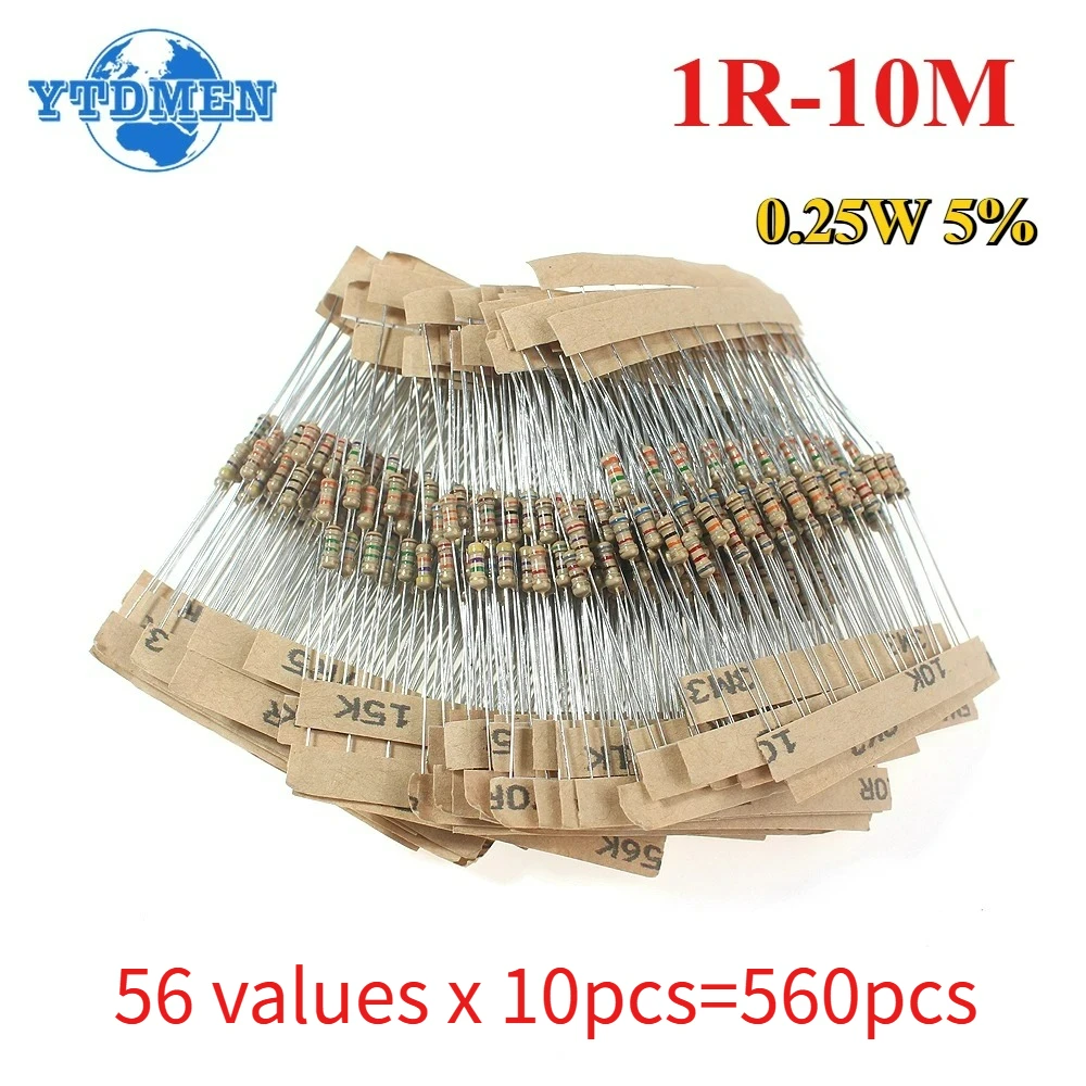 560Pcs 0.25W Resist…