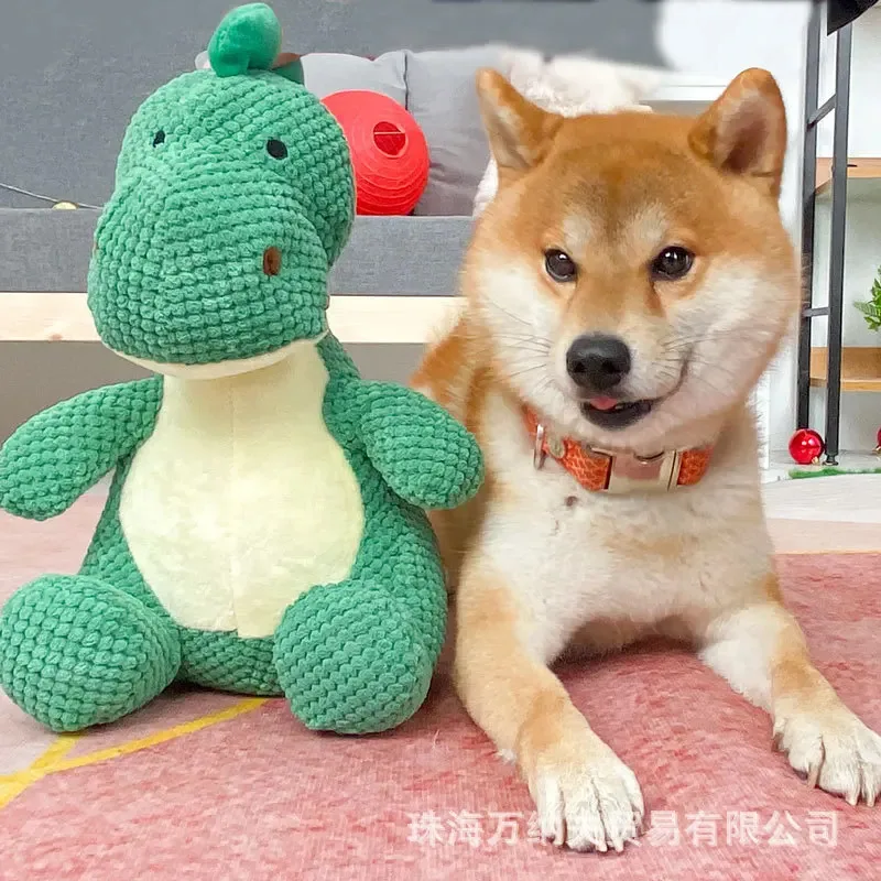Großhandel mit großem Dinosaurier-Plüsch-Hundespielzeug für große Hunde – bissfest, schalldämmend und lindert Langeweile, grenzüberschreitender heißer Verkäufer