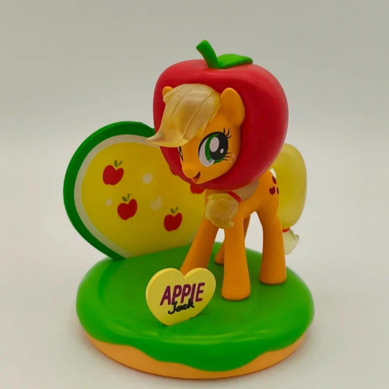 Kawaii nuevo Miniso My Little Pony Sweetheart parque infantil caja ciega Anime Applejack raridad Fluttershy personaje modelo dormitorio Juguetes