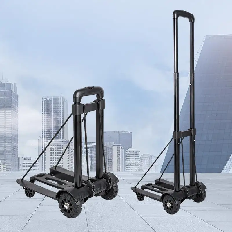 two-wheel-iron-alloy-hand-pulled-shopping-cart-portable-grocery-buying-car-home-use-model-stainless-steel-body-retractable-ha