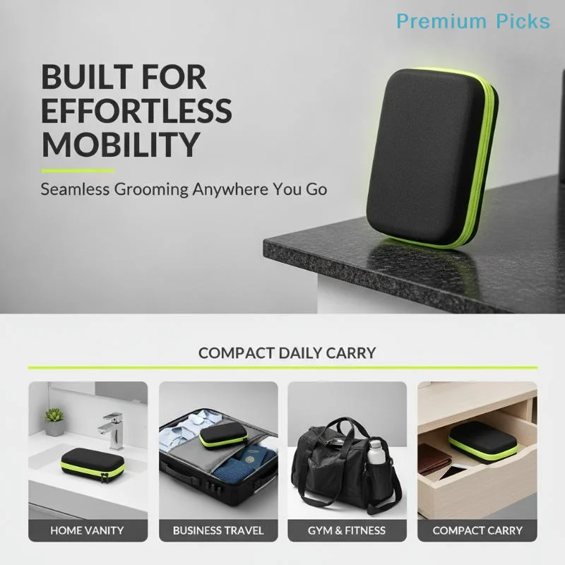 portableElectric Trimmer Shaver Travel Case Hard Shockproof Storage Bag for  OneBlade QP2520 QP2530 Business Trip Use