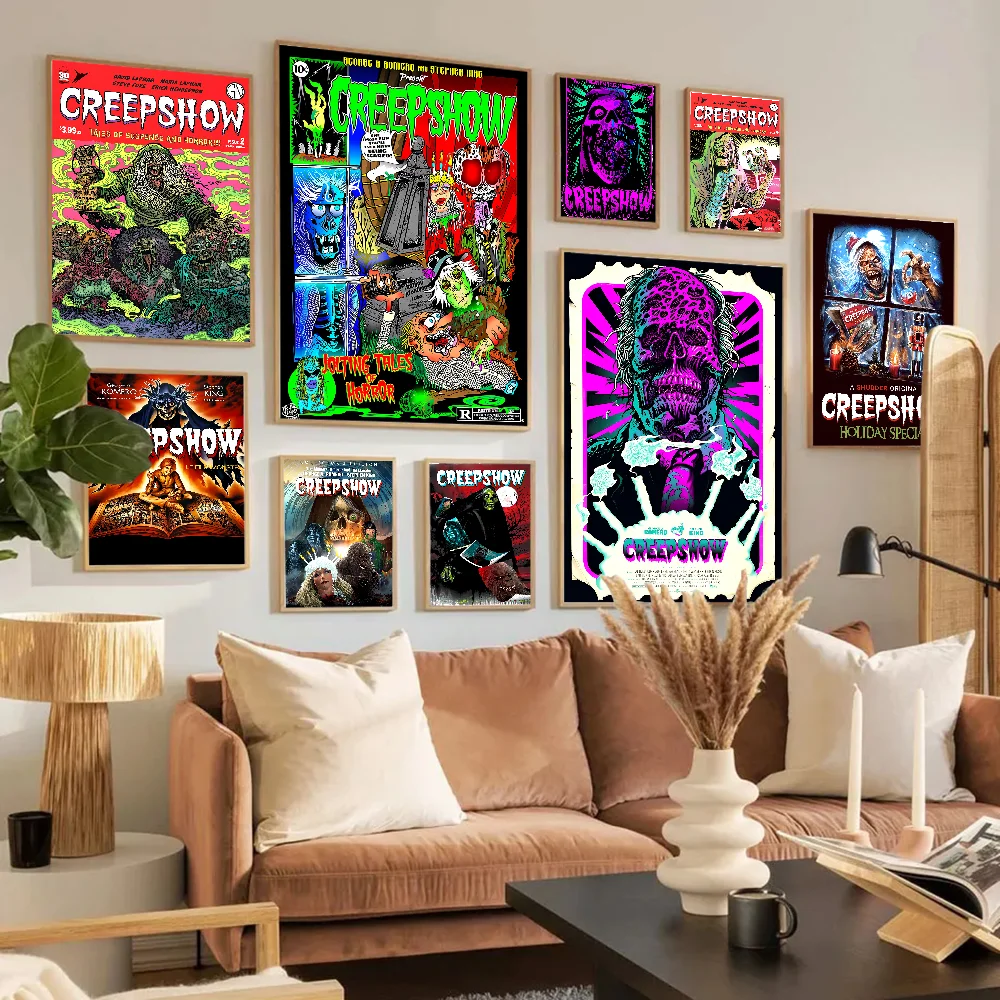 Creepshow Movie Good Quality Prints and Posters Waterproof Paper Sticker Coffee House Bar Posters Wall Stickers