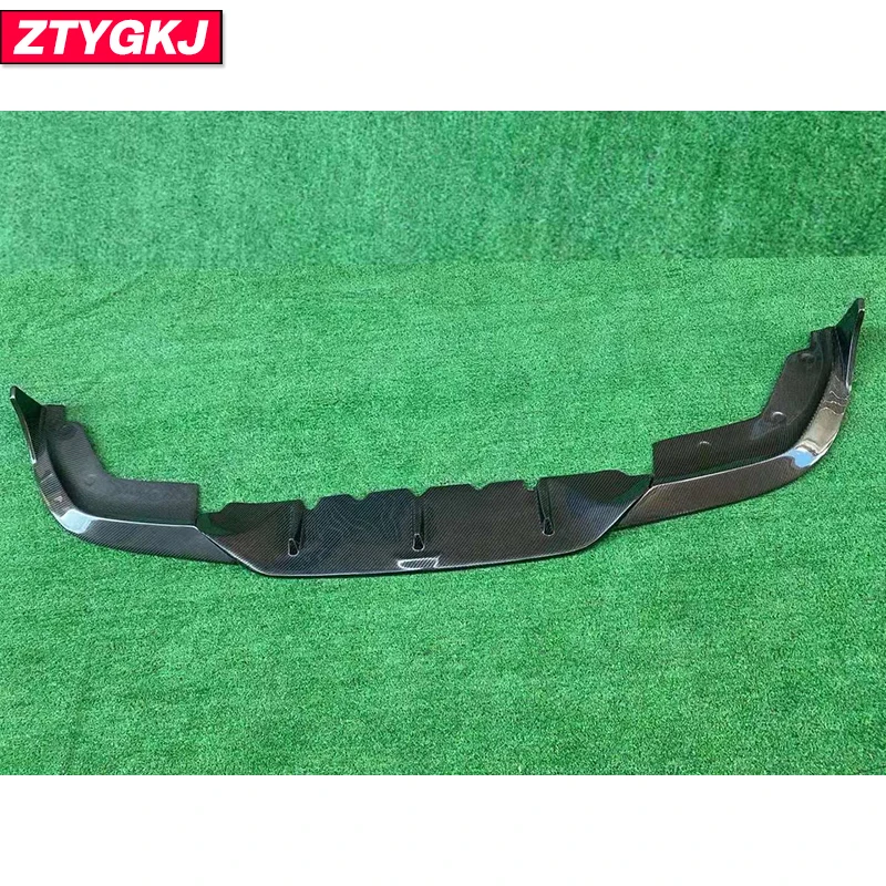 TK Style High Quality Carbon Fiber Material Front Bumper Lip Spoiler Trims For BMW 3 Series G20 2020 Up