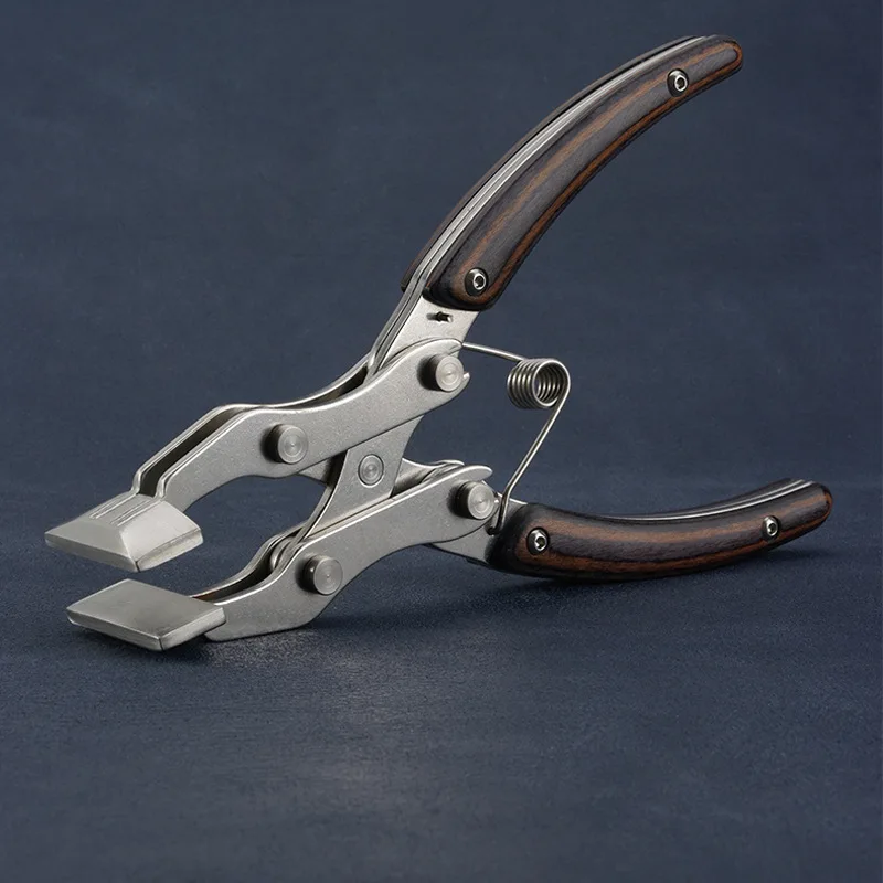 Flat mouth pliers, integrated chuck cost-effective, parallel pliers hand DIY leather tool pliers 35mm