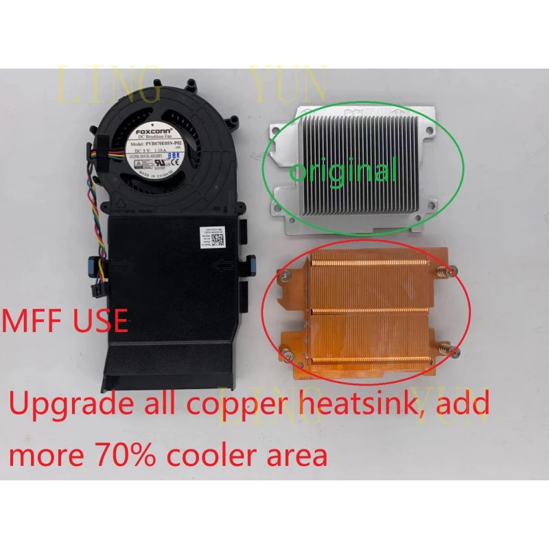 

Z NEW for DELL 3020 3040 3050 7070 9020 MFF CPU copper cooler heatsink with fan 05JV3N 894586237550| eBay