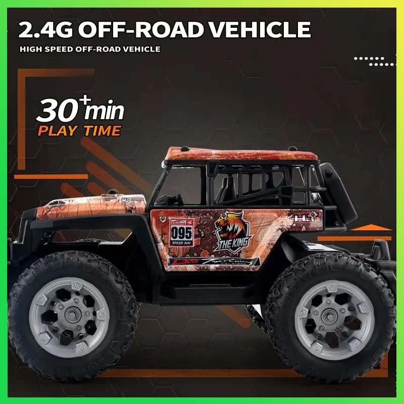 JJRC RC Car Electric Drive Off-Road Big Wheel 2.4G Drift Racing High Speed Remote Control Trucks Boys Toy for Children Christmas