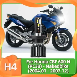 Motorcycle LED H4 Headlight Bulb with CSP Chips 50W 7500LM Moto 12V For Honda CBF 600 N (PC38) - Nakedbike 2004 2005 2006 2007