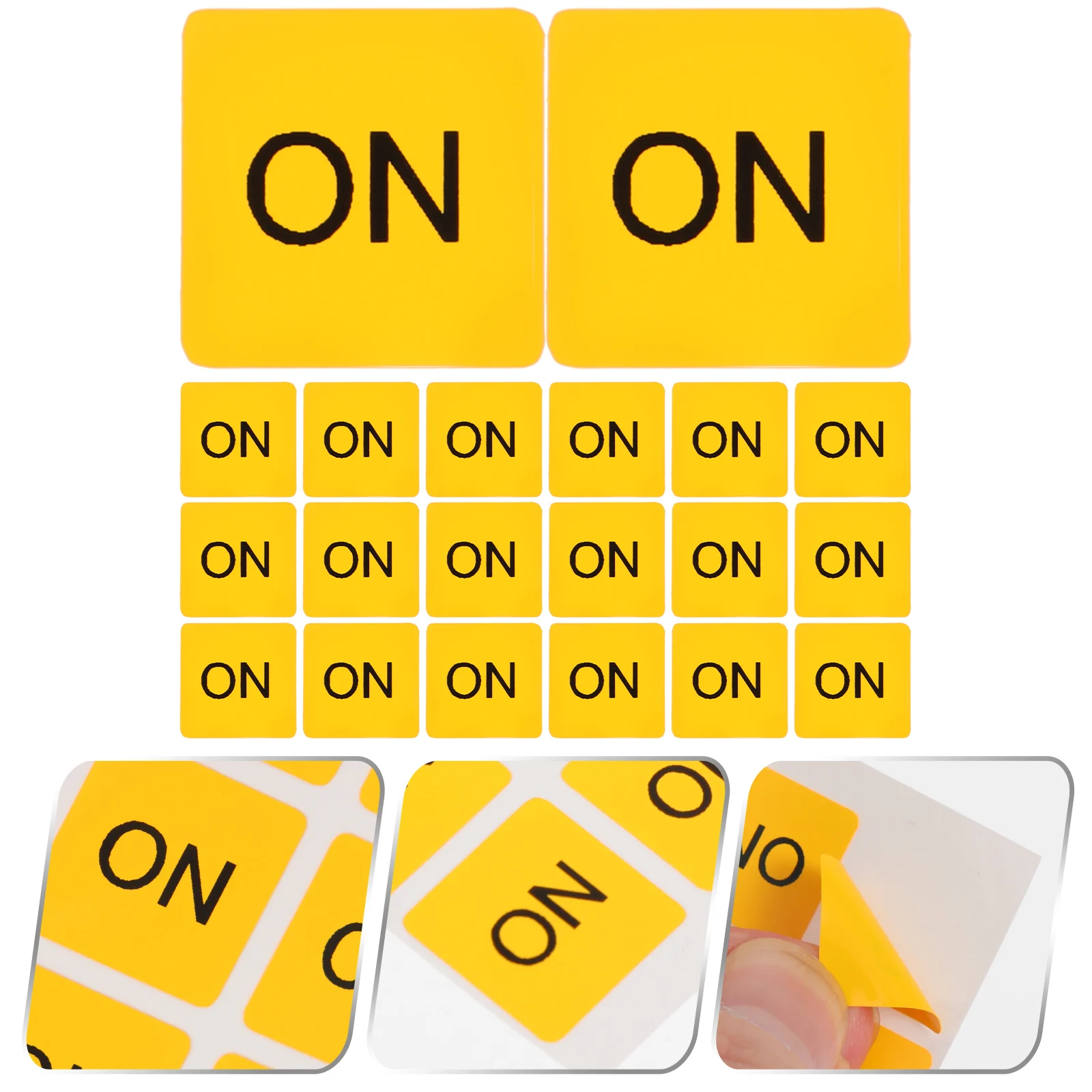 20 Pcs PVC ON/OFF Switch Stickers Self Adhesive Device Warning Signs Home Kitchen Bedroom Easy Apply Remove Lightweight