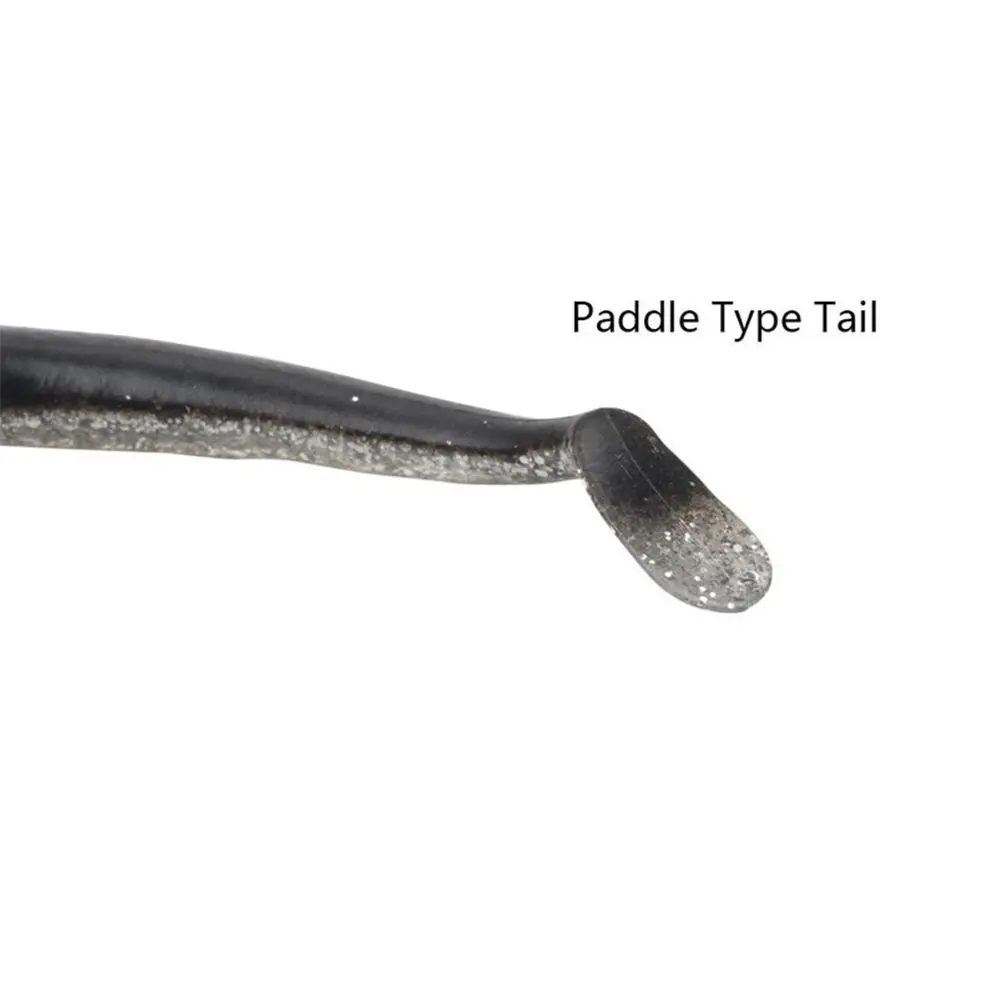 Durable 10g 19g 34g Silicone Artificial Soft Bait Lead Jig Head Fish Eel Lure Worm Barbed Hook