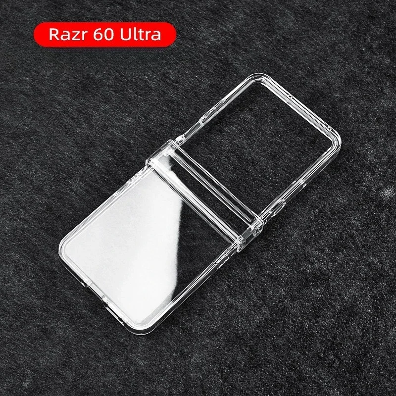 Funda de plástico transparente para teléfono Motorola Razr 60 50 40 Ultra Mooto Razr 60 50 40 carcasa dura cubierta protectora con bisagra para PC