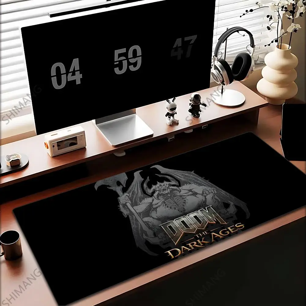 

DOOM The Dark Ages Mouse Pad Gamers Anime game XXL Home HD Computer Desk Mats Office SuppliesDesktop 70X30 90x40