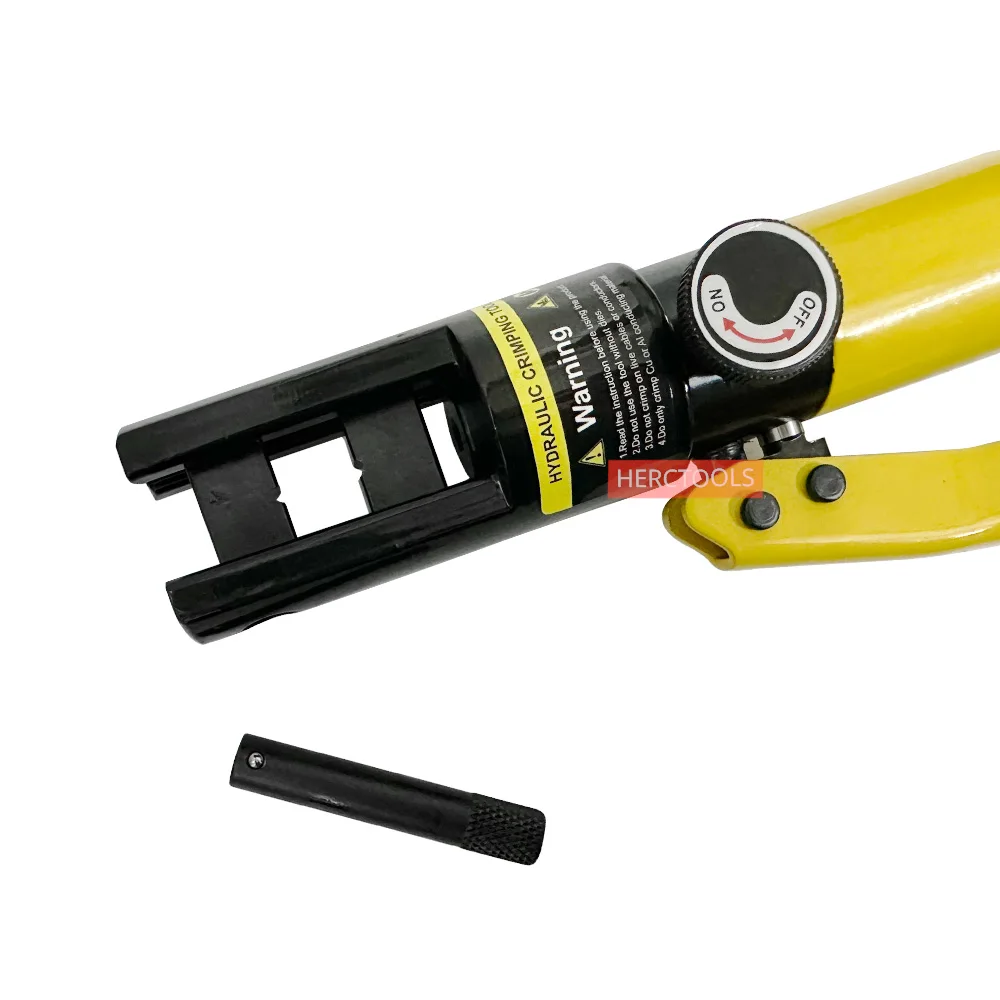 Pinza per crimpare cavi idraulici azionata manualmente Pinza per terminali per capocorda per cavi batteria con 8 paia di matrici, strumento di crimpatura 4-70mm2