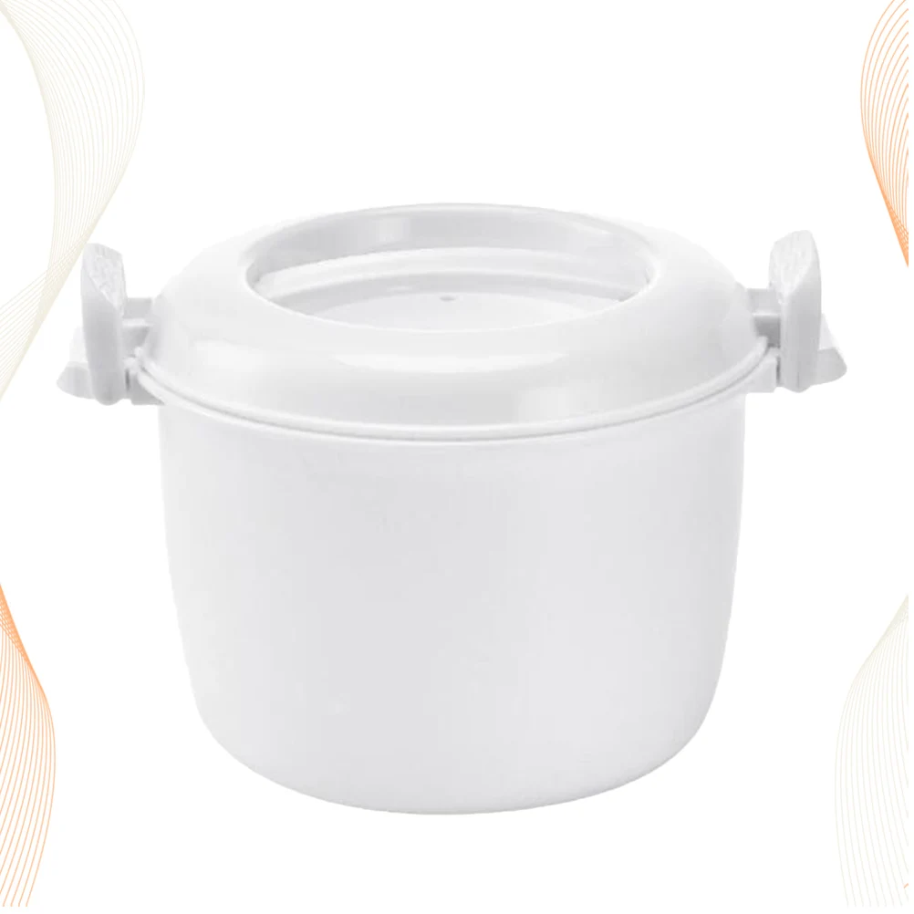 

Microwave Rice Cooker Thermal Lunch Box Small Multifunction Mini Cookware for Microwave Grade PP Portable Easy Clean