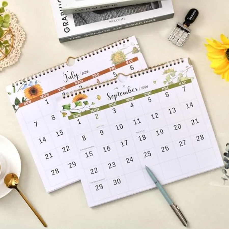 2026 Calendar 3 Month Display Wall Calendar 2026 Jan. 2026 Dec. 2026 11.3" x 26" 3 Month Calendar with Thick Paper Vertical Cal