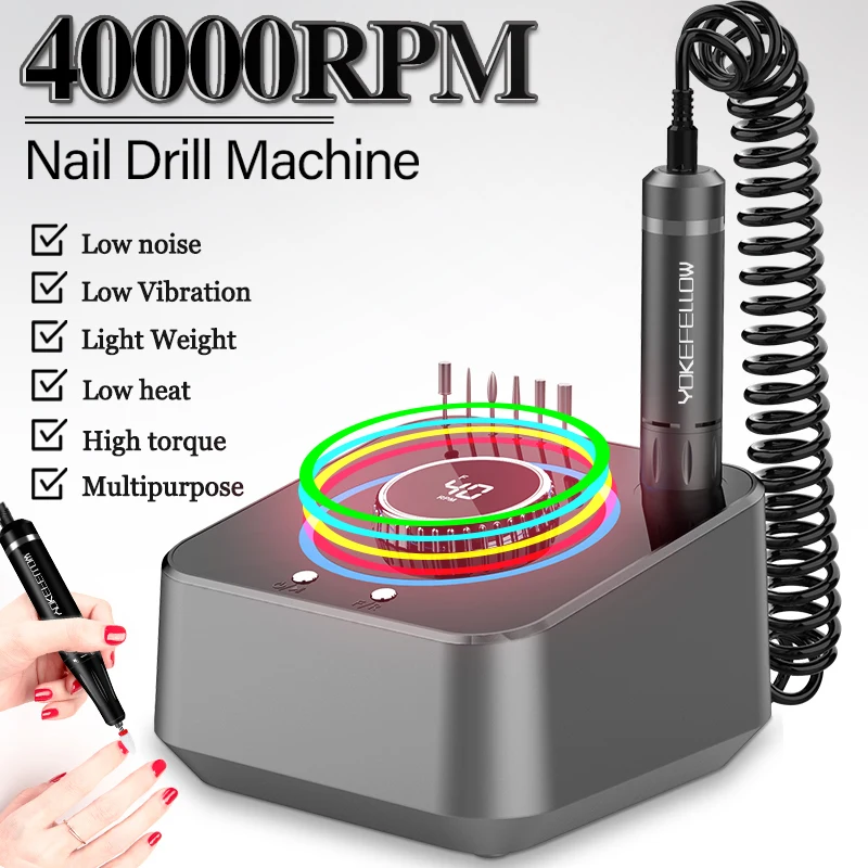 40000RPM Electric Nail Drill Machine Kit Nail Sander For Manicure Pedicure Professional Nail Salon Equipment Electric Nail File