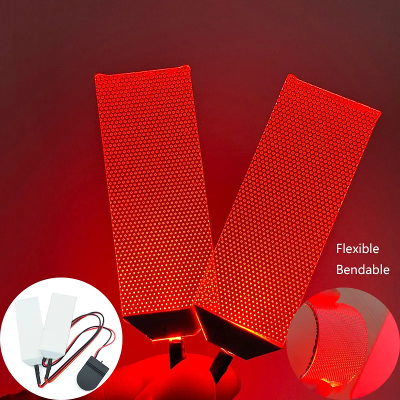 Flexibele buigbare DIY LED-lichtogenkits voor Iron Man Halloween-helmmasker Ooglicht Cosplay-accessoires kunnen bijgesneden rekwisieten