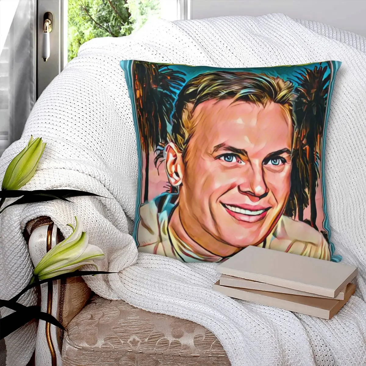 Tab Hunter, Actor, Author, Icon Square Pillowcase Polyester Pillow Cover Velvet Cushion Decor Comfort Throw Pillow For Home Sofa