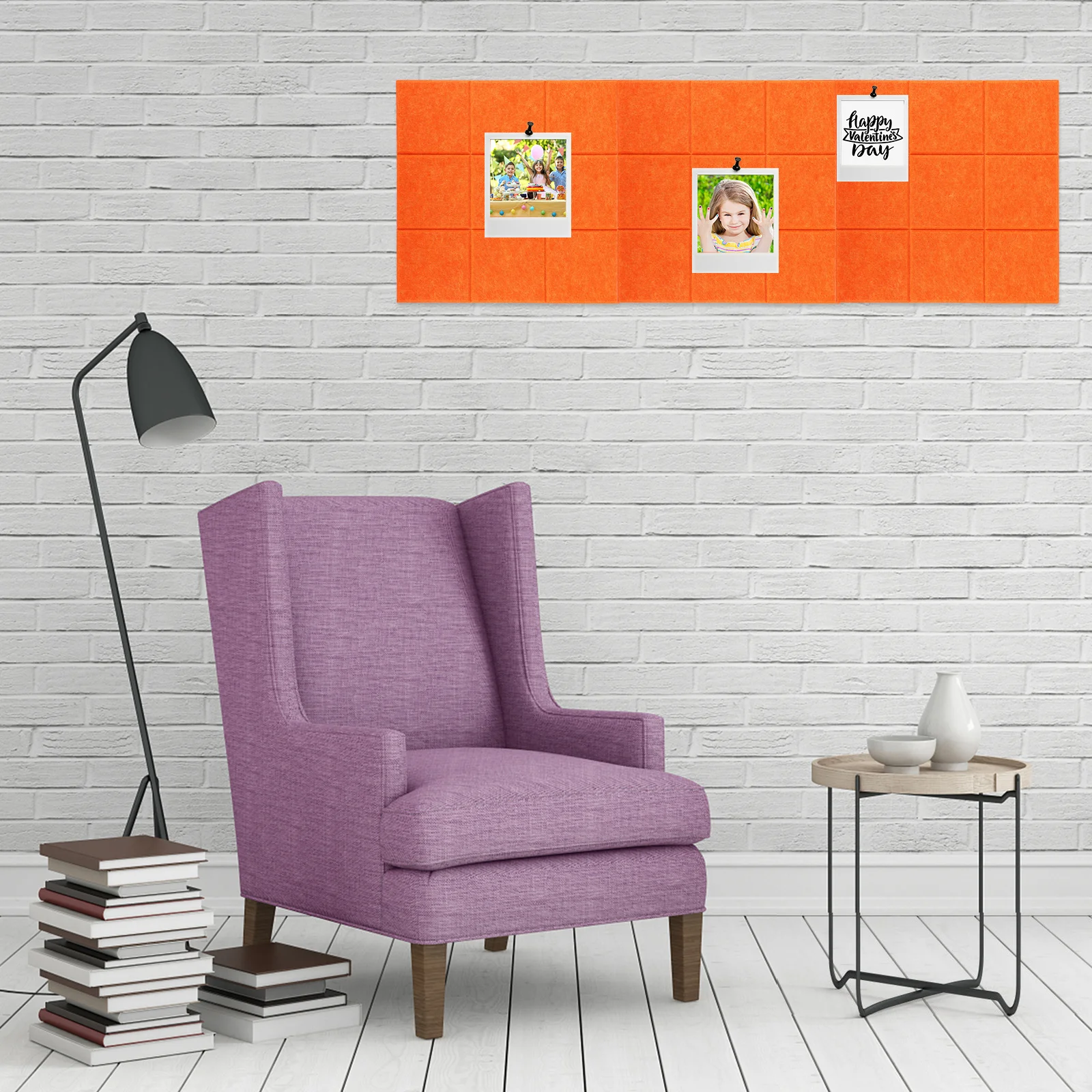 لوحة اللباد ذاتية اللصق للمنزل والمكتب وشبكة الحائط ولوحة اللباد وديكور منظم لوحة الإعلانات #3