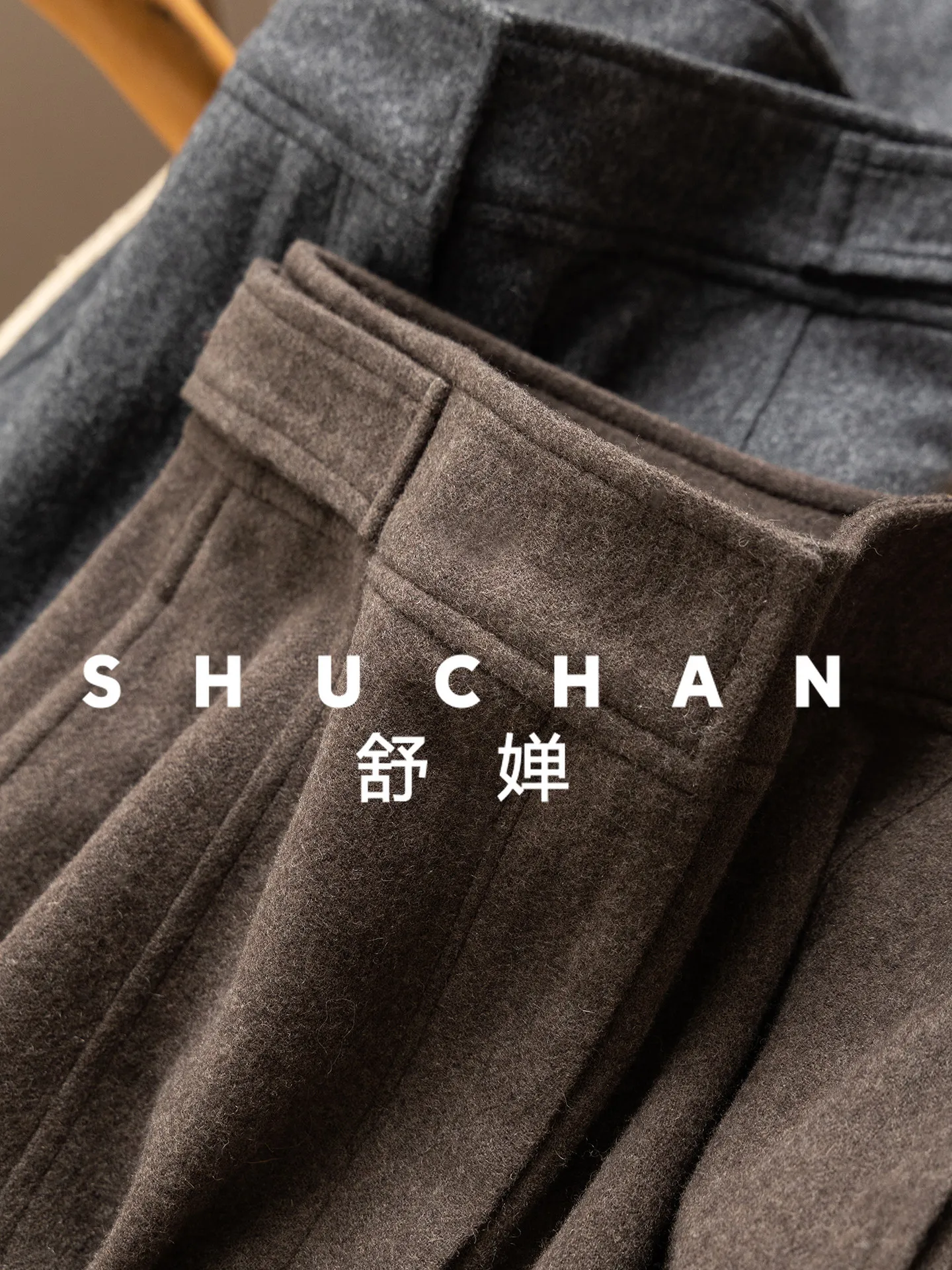 100 Wool Wool High Waist Wide Leg Sickle Pants Women 74F4 Wide Leg Pants Women Pantalones De Mujer
