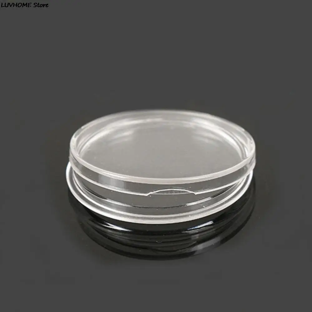 Diameter 19/23/25/30mm Round 10pcs Transparent Coin Capsules Crafts Containers Storage/Collection Boxes Holders