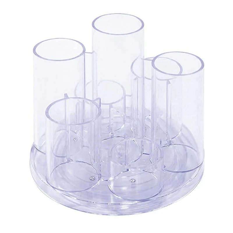 学校や家庭用のアクリルペンホルダー、回転デスクオーガナイザー、メイクブラシ収納ボックス、クリアディスプレイ、360