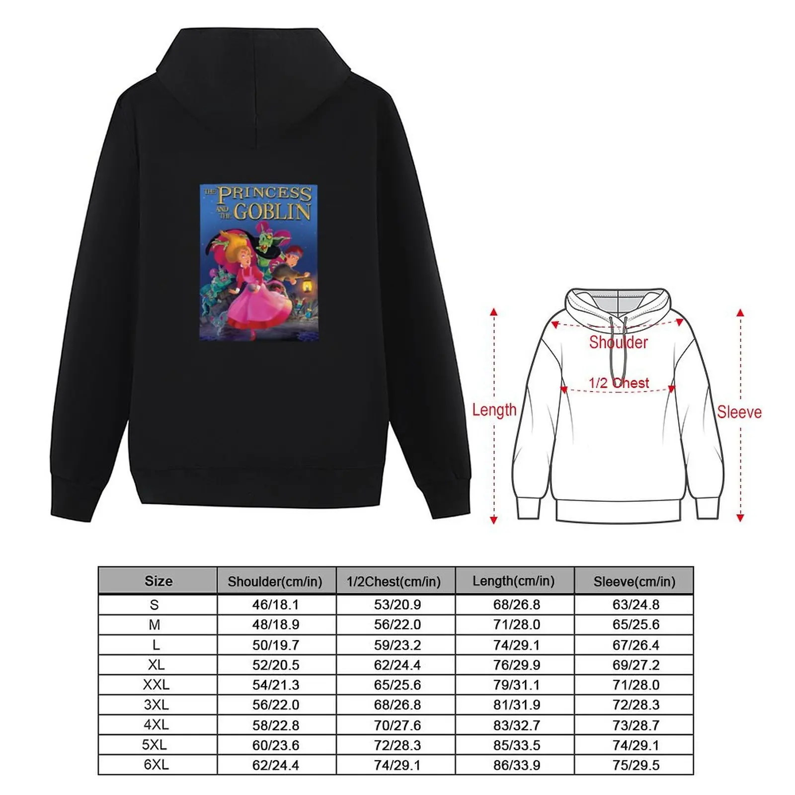 The Princess and The Goblin Hoodie graphic t shirts men autumn clothes winter clothes men's clothes men hoodie
