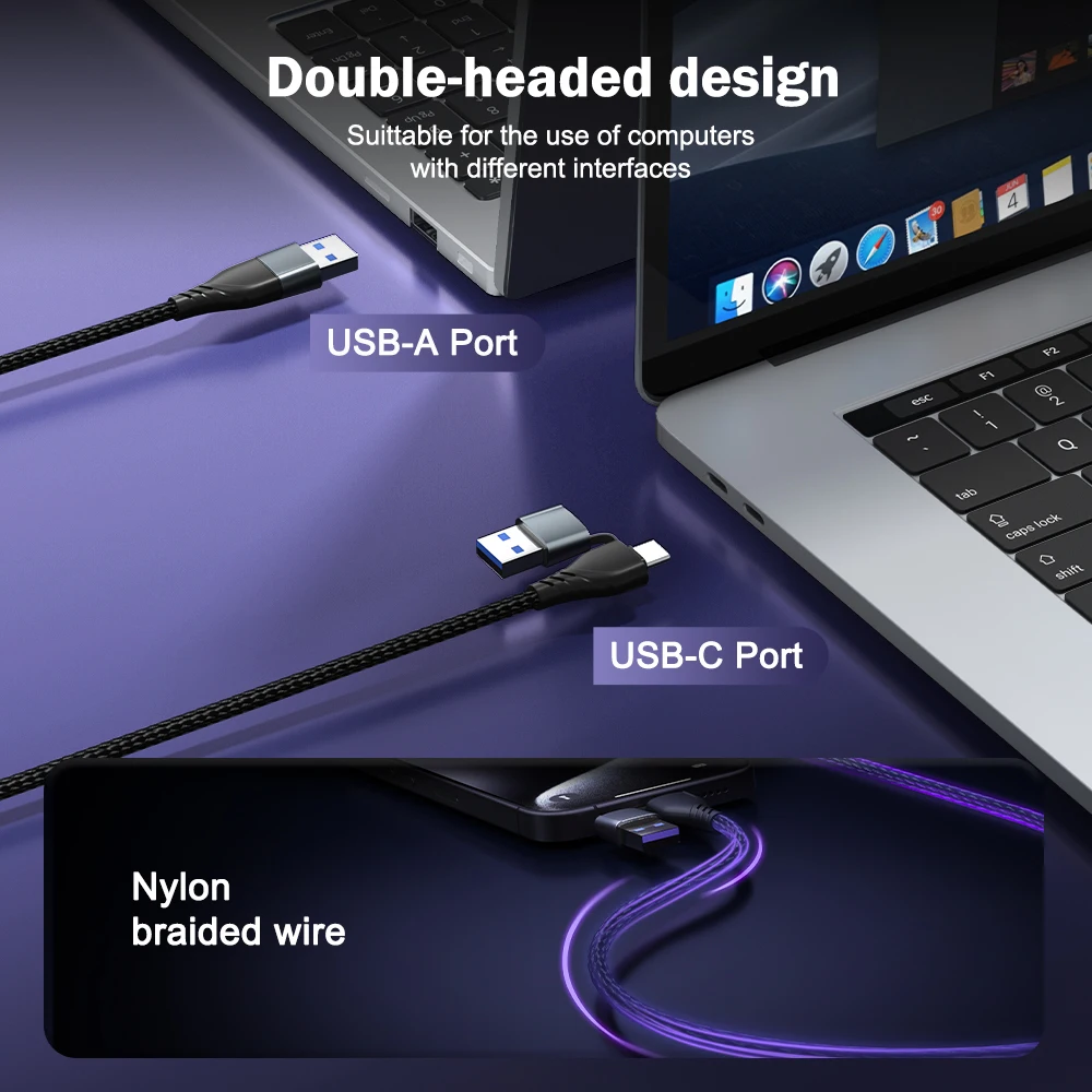 Lemorele Video Capture Card HDMI to USB-A/Type-C 1080P 60HZ Video Recorder for Switch/Phone/Camera Game Recording Live Streaming