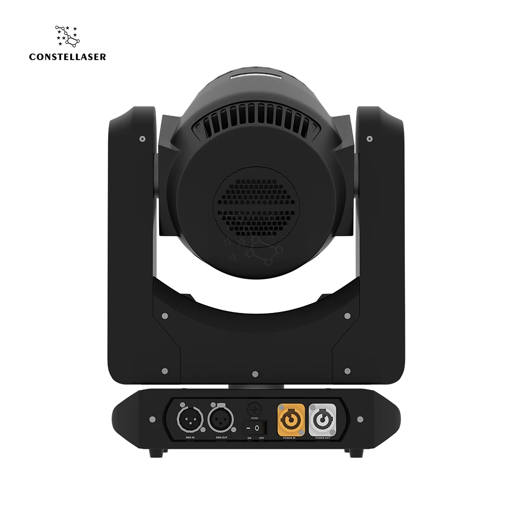 SHEHDS 12W TTL Moving Head Light With Ring ILDA 25KPPS Projector Beam Line Scanner For DJ Disco Party Wedding Stage Show