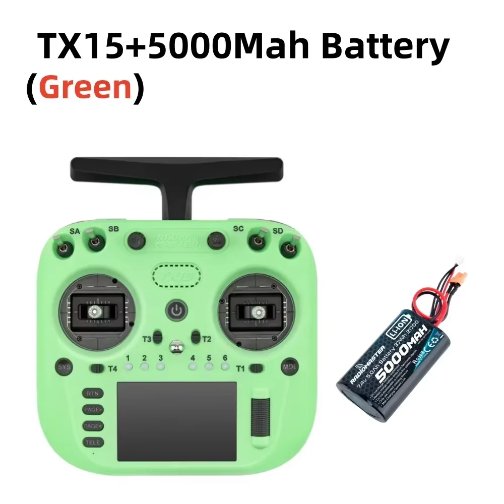 (op voorraad)Radiomaster TX15 16ch 3,5 inch IPS touchscreen V5.0 Hall Gimbals Radiocontroller ExpressLRS Ingebouwde gyromicrofoon